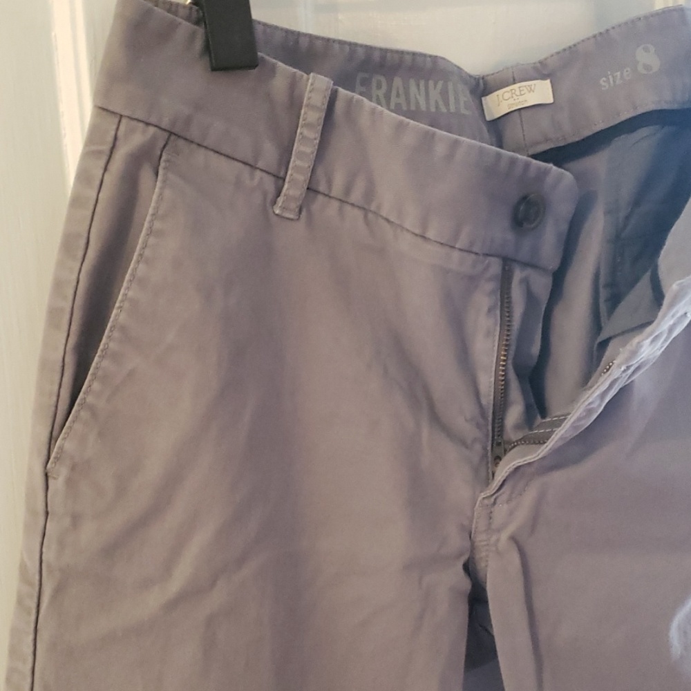 Gray, J. Crew cropped pants